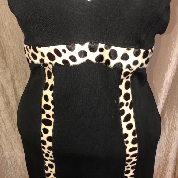 JOHN MURROGH VINTAGE BLACK HALTER DRESS - Picture 3 of 5